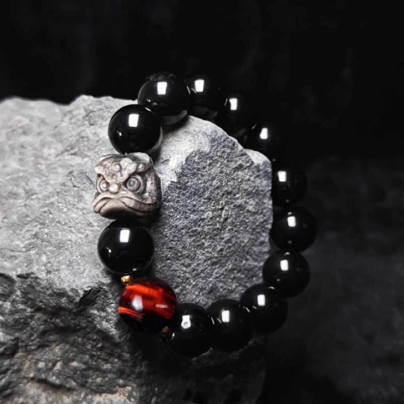 Natural Obsidian Bracelet